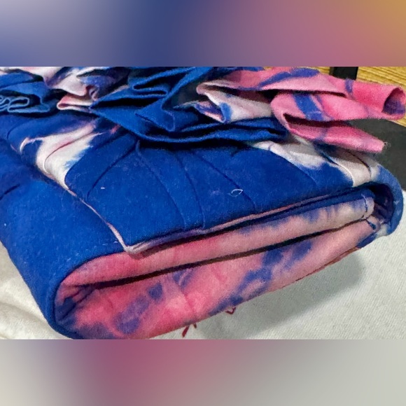 Christian Louboutin BouBou Bazin Clutch / tie dye - Picture 6 of 12